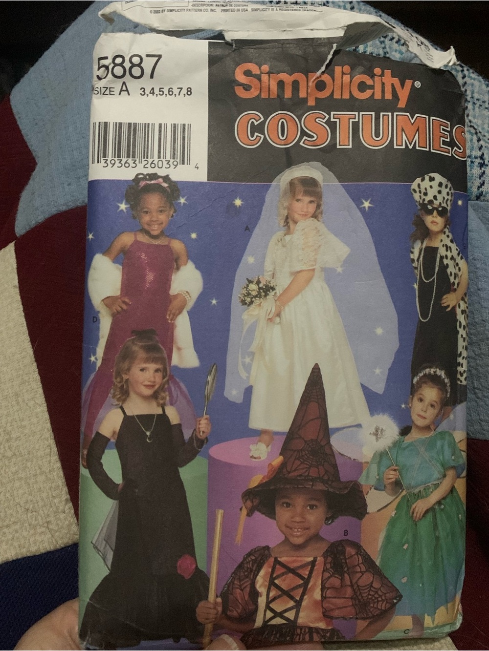 Simplicity Kids' Costume Pattern 5887 – Assorted Colors